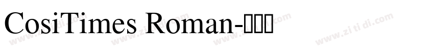 CosiTimes Roman字体转换